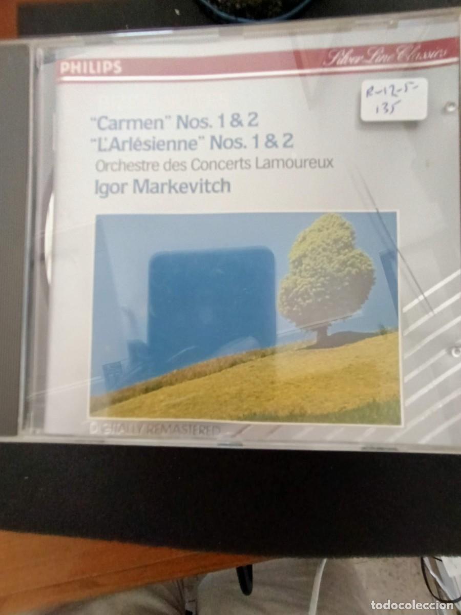 CDs de m&uacute;sica: BIZET: SUITES. &rdquo;CARMEN&rdquo; N&ordm;S 1 & 2 / &rdquo;L'ARL&Eacute;SIENNE&rdquo; N&ordm;S 1 & 2. DIR: IGOR MARKEVITCH. ORCHESTRE DES CO