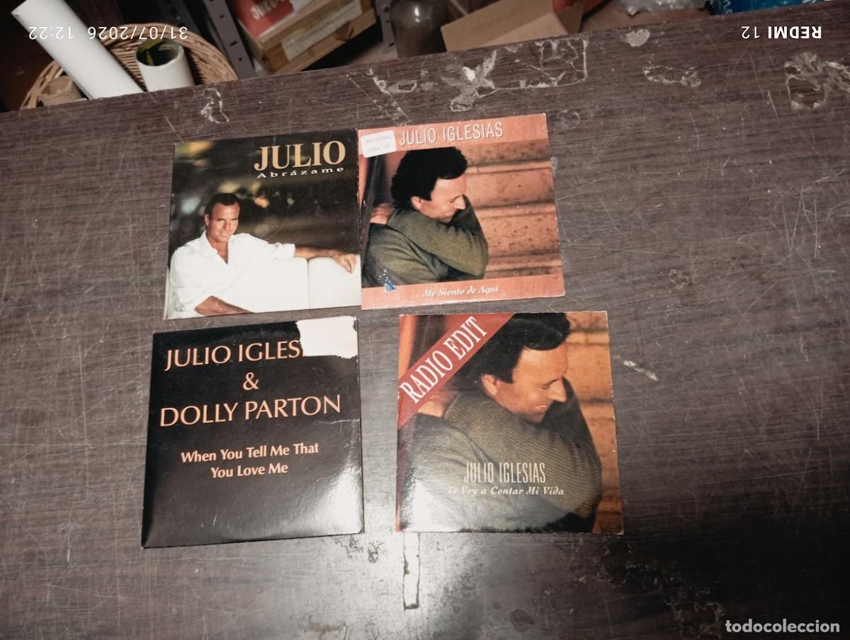 CDs de m&uacute;sica: LOTE 4 CD SINGLES JULIO IGLESIAS