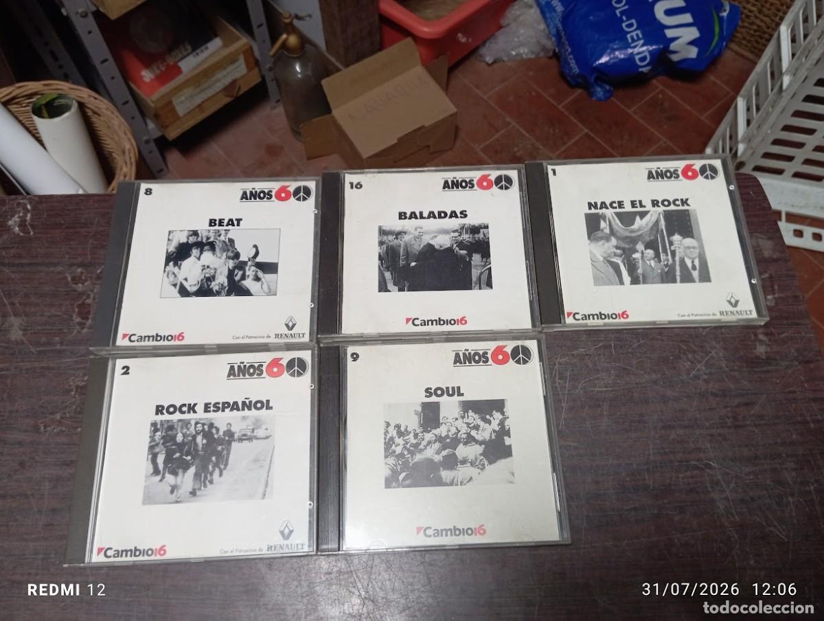 CDs de m&uacute;sica: LOTE 5 CD BEAT - SOUL -ROCK ESPA&Ntilde;OL -BALADAS - NACE EL ROCK