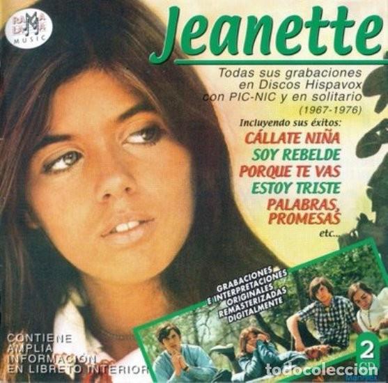 CDs de m&uacute;sica: JEANETTE -TODAS SUS GRABACIONES CON PIC-NIC Y EN SOLITARIO (1967-1976) 2-CD Y AMPLIO LIBRETO