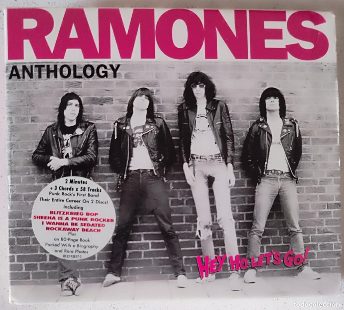 CDs de m&uacute;sica: Ramones &ndash;Antolog&iacute;a (Hey Ho Let's Go!) (2CD) 1999- 58 TEMAS - REMASTERIZADO - SOBRECUBIERTA