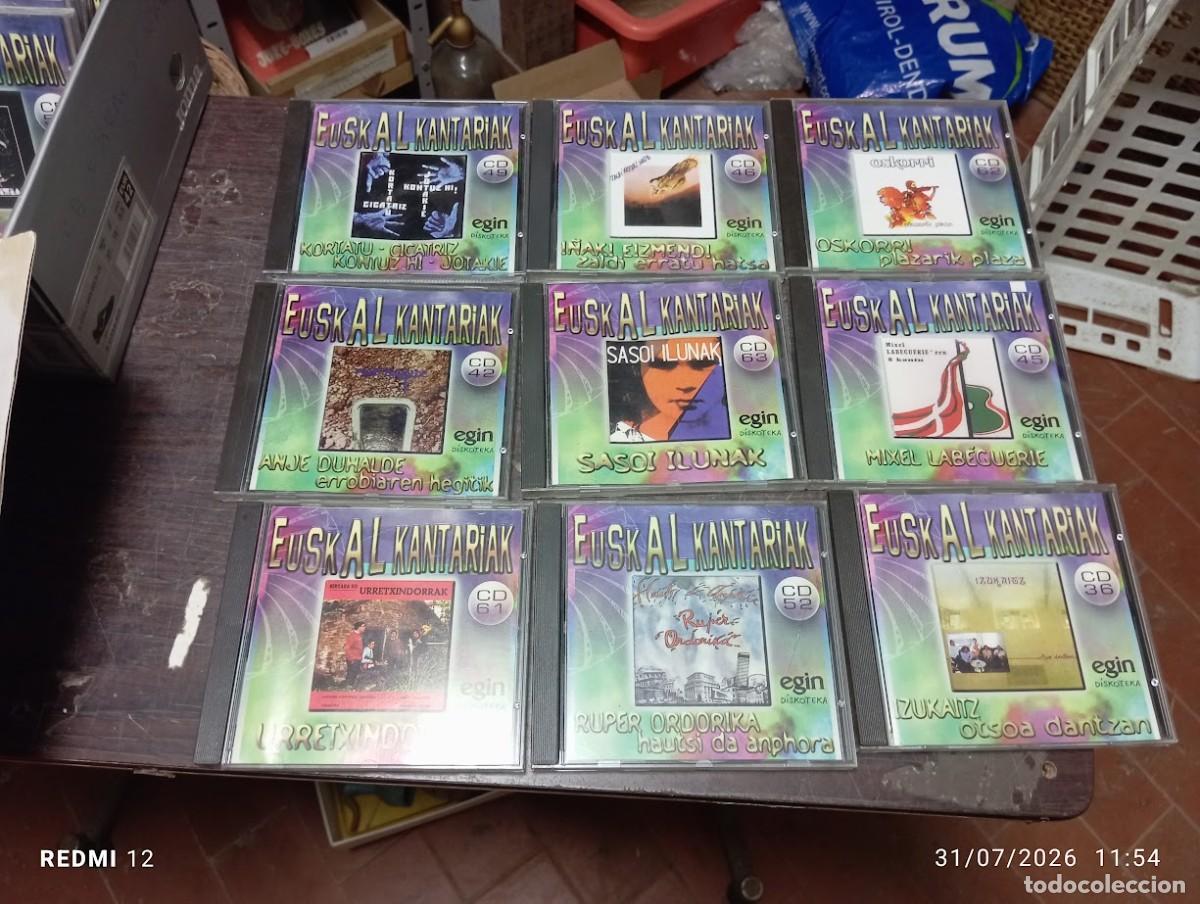 CDs de m&uacute;sica: LOTE 9 CD VASCOS BASQUE