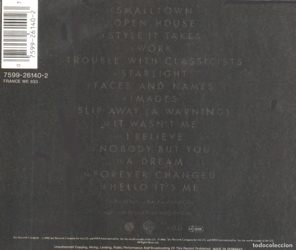 CDs de m&uacute;sica: LOU REED. JOHN CALE. SONGS FOR DRELLA. CD. - Foto 2