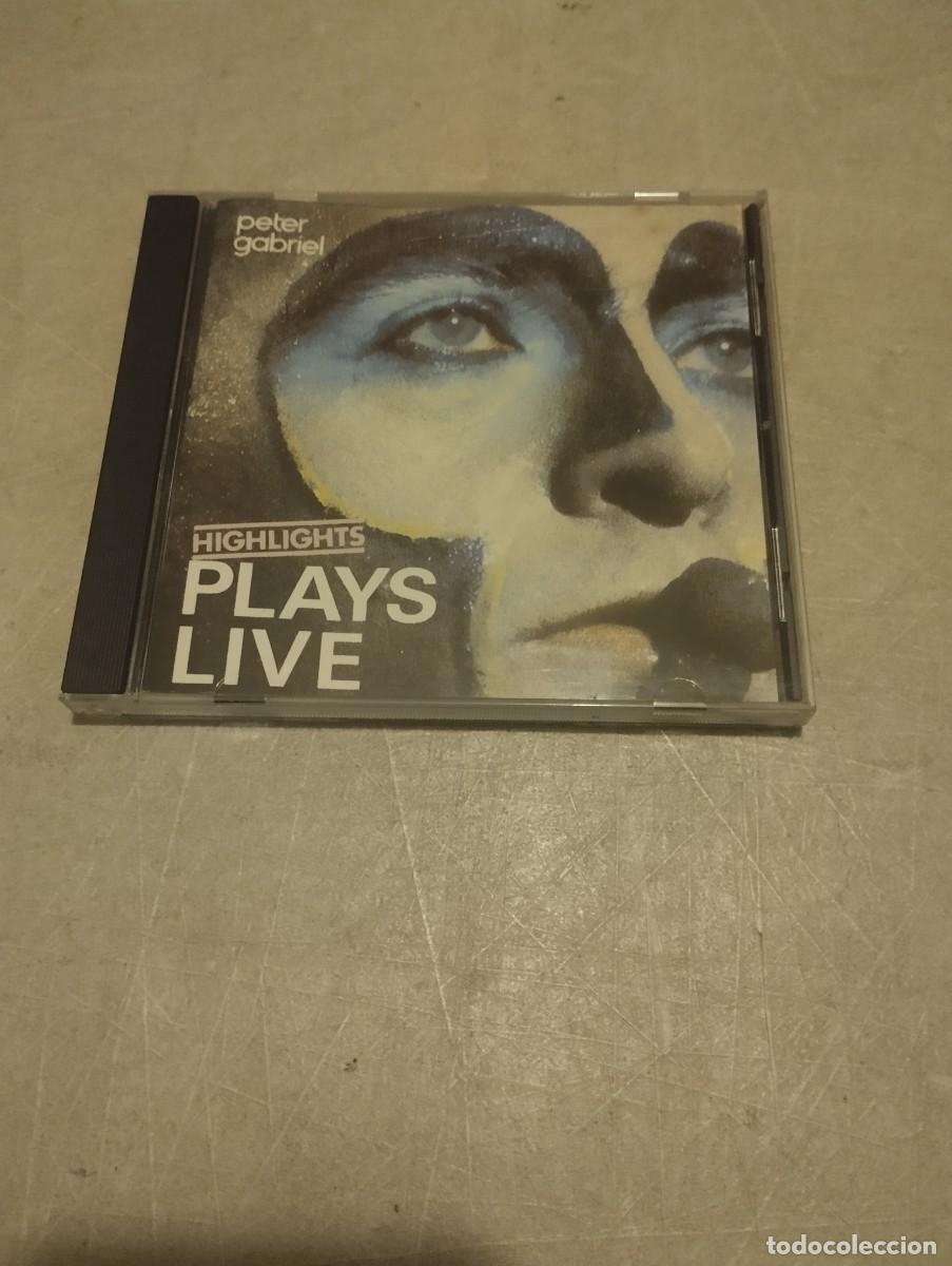 CDs de m&uacute;sica: PETER GABRIEL CD PLAYS LIVE