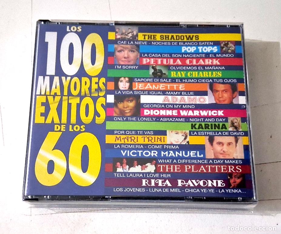 CDs de m&uacute;sica: CD &rdquo;LOS 100 MAYORES EXITOS DE LOS 60&rdquo; 4CD 100 TRACKS COMO NUEVO THE SHADOWS POP