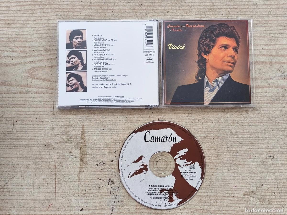 CDs de m&uacute;sica: Camar&oacute;n Con Paco De Luc&iacute;a Y Tomatito - Vivir&eacute; CD
