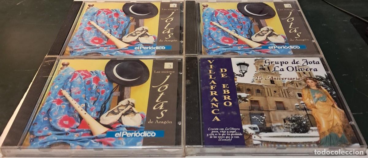 CDs de m&uacute;sica: LOTE PERSONALIZADO DE 4 CDS DE JOTAS