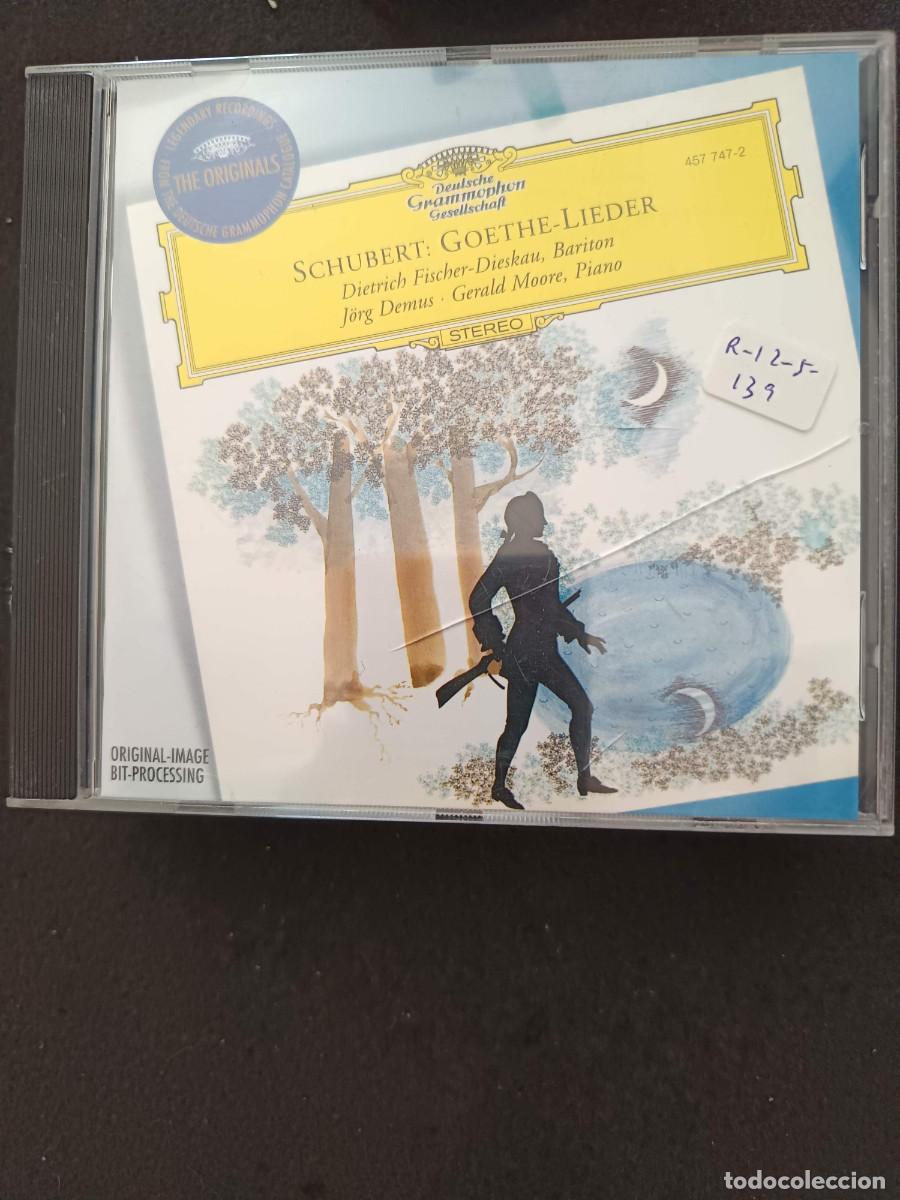 CDs de m&uacute;sica: SCHUBERT: GOETHE-LIEDER. BAR&Iacute;TONO: DIETRICH FISCHER-DIESKAU. PIANO: J&Ouml;RG DEMUS / GERARD MOORE
