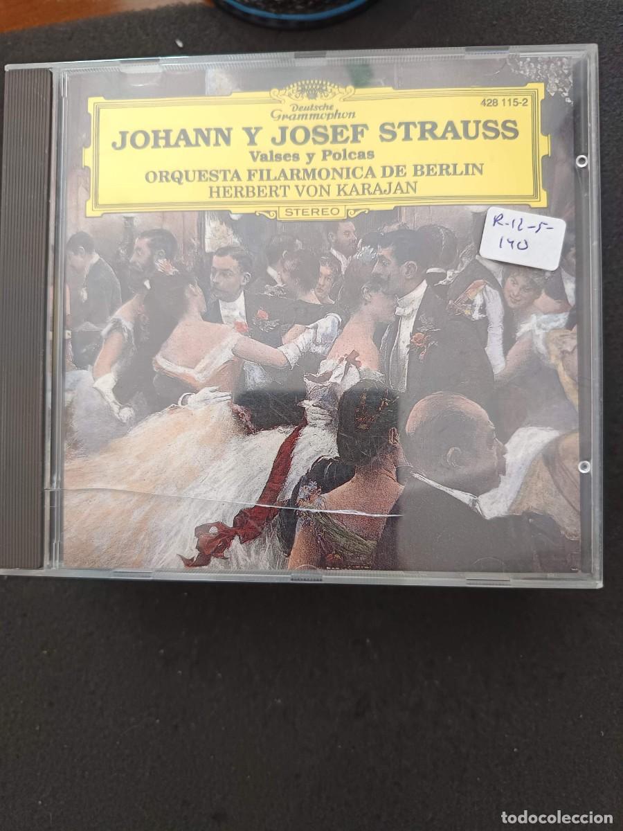 CDs de m&uacute;sica: JOHANN Y JOSEF STRAUSS. VALSES Y POLCAS. DIR: HERBERT VON KARAJAN. ORQUESTA FILARM&Oacute;NICA DE BERL&Iacute;N