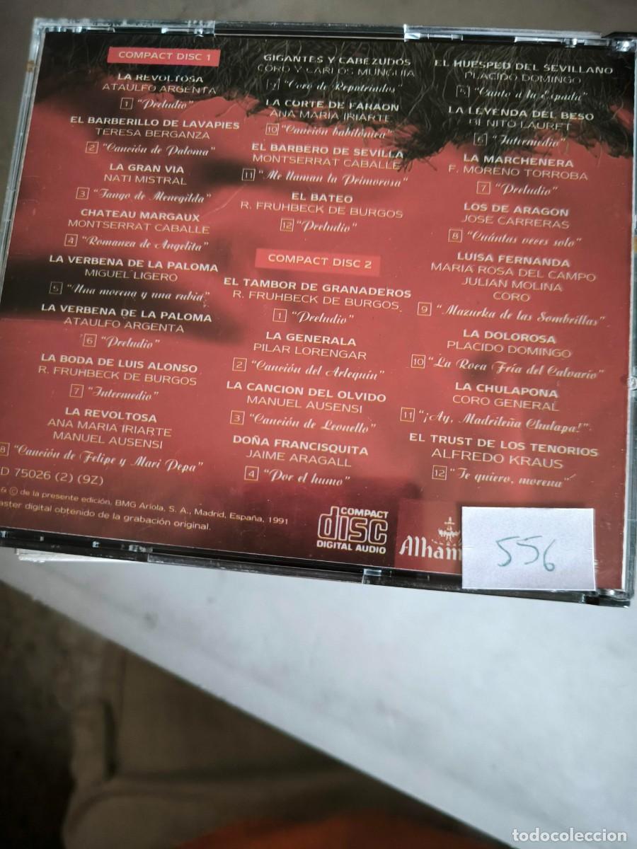 CDs de m&uacute;sica: LOS 24 GRANDES EXITOS DE ZARZUELA 2 CDS - Foto 2