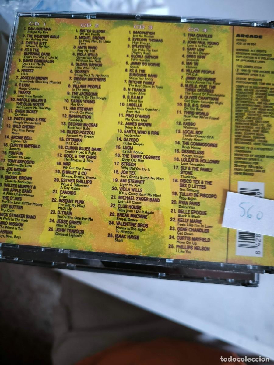 CDs de m&uacute;sica: LOS 100 MAYORES EXITOS DE LA MUSICA DISCO 4CDS - Foto 2