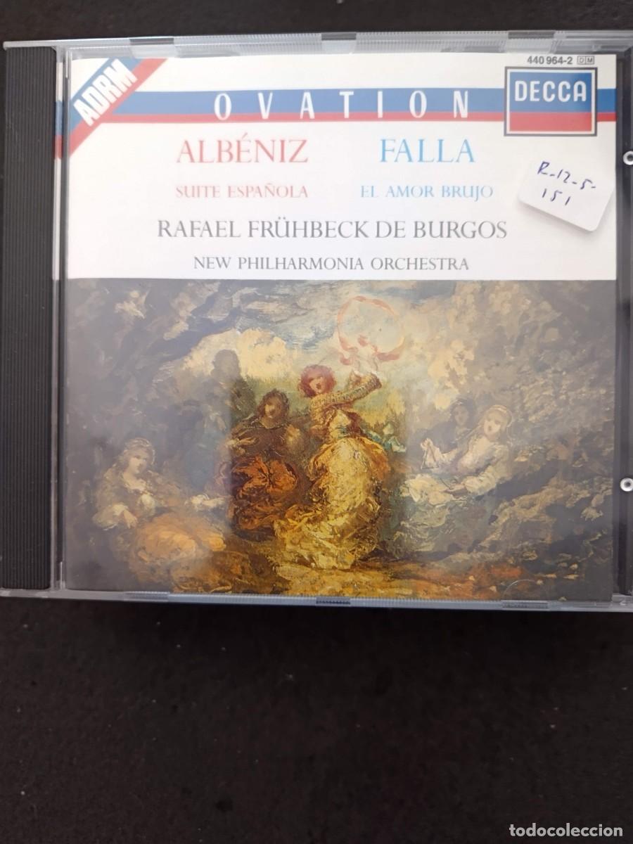 CDs de m&uacute;sica: ALB&Eacute;NIZ: SUITE ESPA&Ntilde;OLA / FALLA: EL AMOR BRUJO. DIR: RAFAEL FR&Uuml;HBECK DE BURGOS. NEW PHIULHARMONIA O