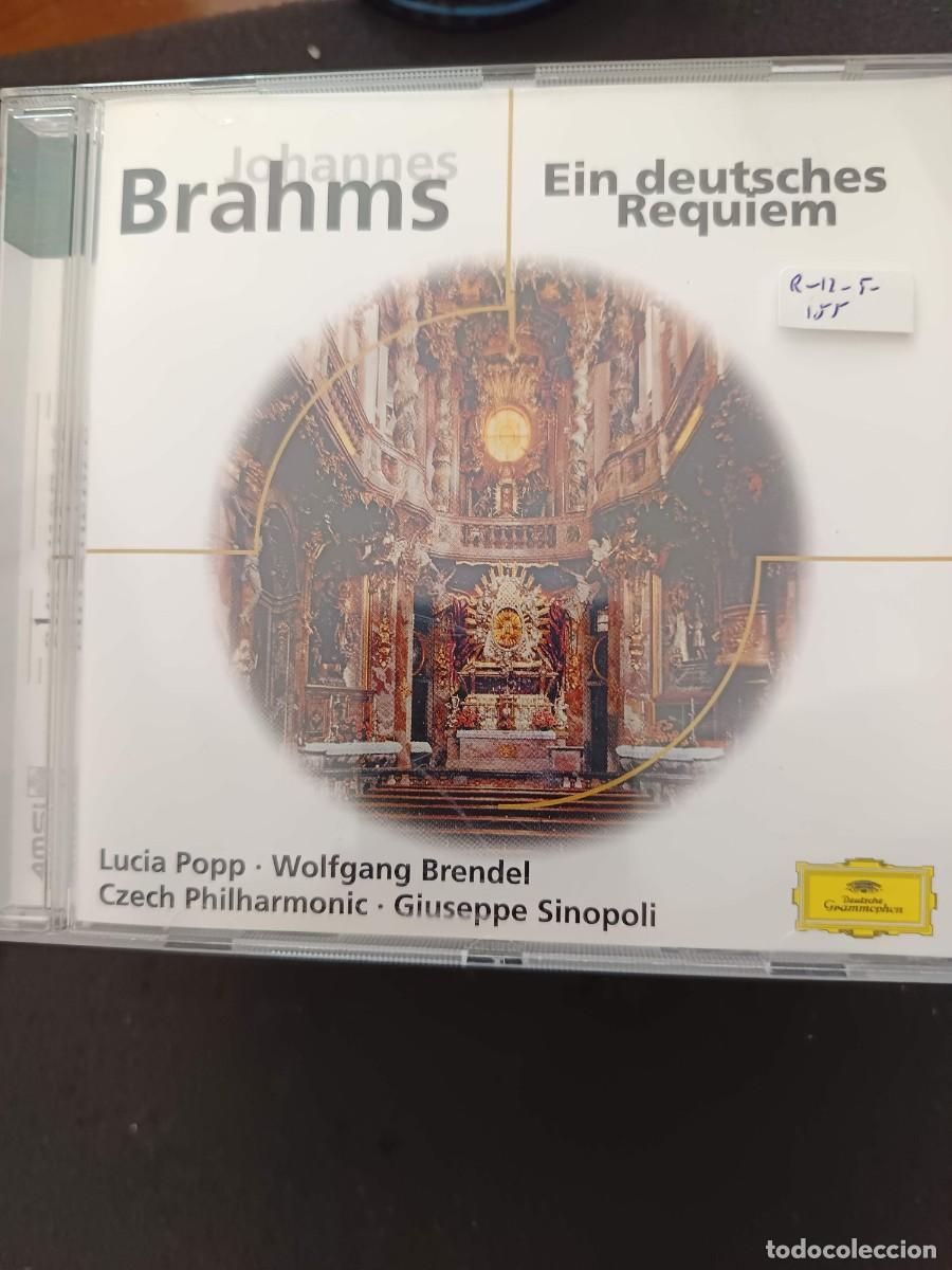 CDs de m&uacute;sica: BRAHMS: EIN DEUTSCHES REQUIEM. DIR: GIUSEPPE SINOPOLI. INT&Eacute;RP: LUCIA POPP, WOLFGANG BRENDEL. CZECH P