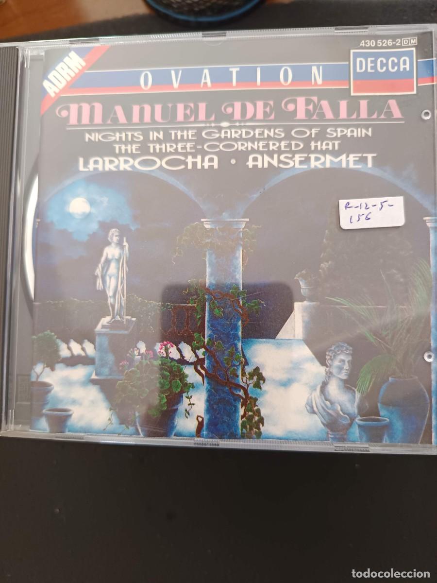 CDs de m&uacute;sica: DE FALLA: NIGHTS IN THE GARDENS OF SPAIN / THE THREE-CORNERED HAT. DIR: ANSERMET: PIANO: LARROCHA