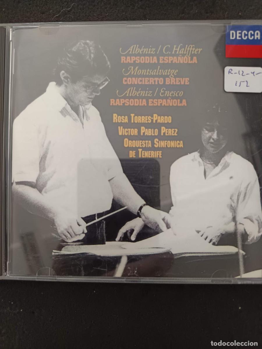 CDs de m&uacute;sica: ALB&Eacute;NIZ-C. HALFFTER: RAPSODIA ESPA&Ntilde;OLA / MONTSALVATGE: CONCIERTO BREVE / ALB&Eacute;NIZ-ENESCO: RAPSODIA ES