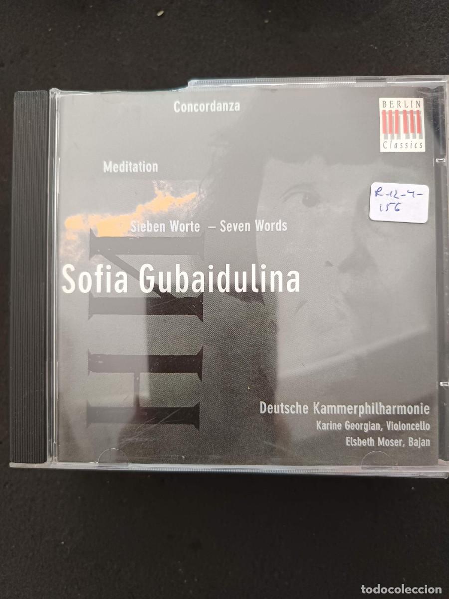 CDs de m&uacute;sica: SOFIA GUBAIDULINA: CONCORDANZA / MEDITATION / SIEBEN WORTE. BAYAN: ELSBETH MOSER. VIOLONCELLO: KAR