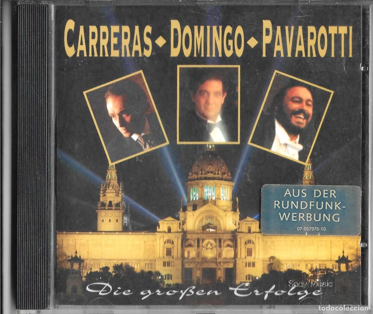 CDs de m&uacute;sica: CD LOS TRES TENORES, CARRERAS, DOMINGO Y PAVAROTTI 18 TEMAS