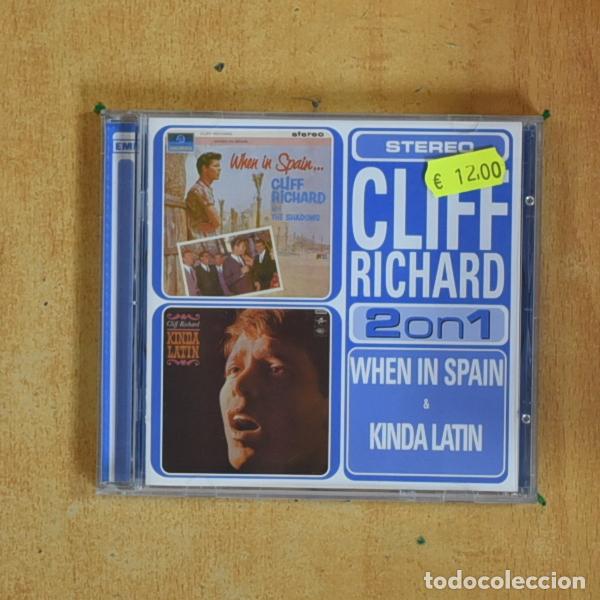 CDs de m&uacute;sica: CLIFF RICHARD - WHEN IN SPAIN / KINDA LATIN - CD