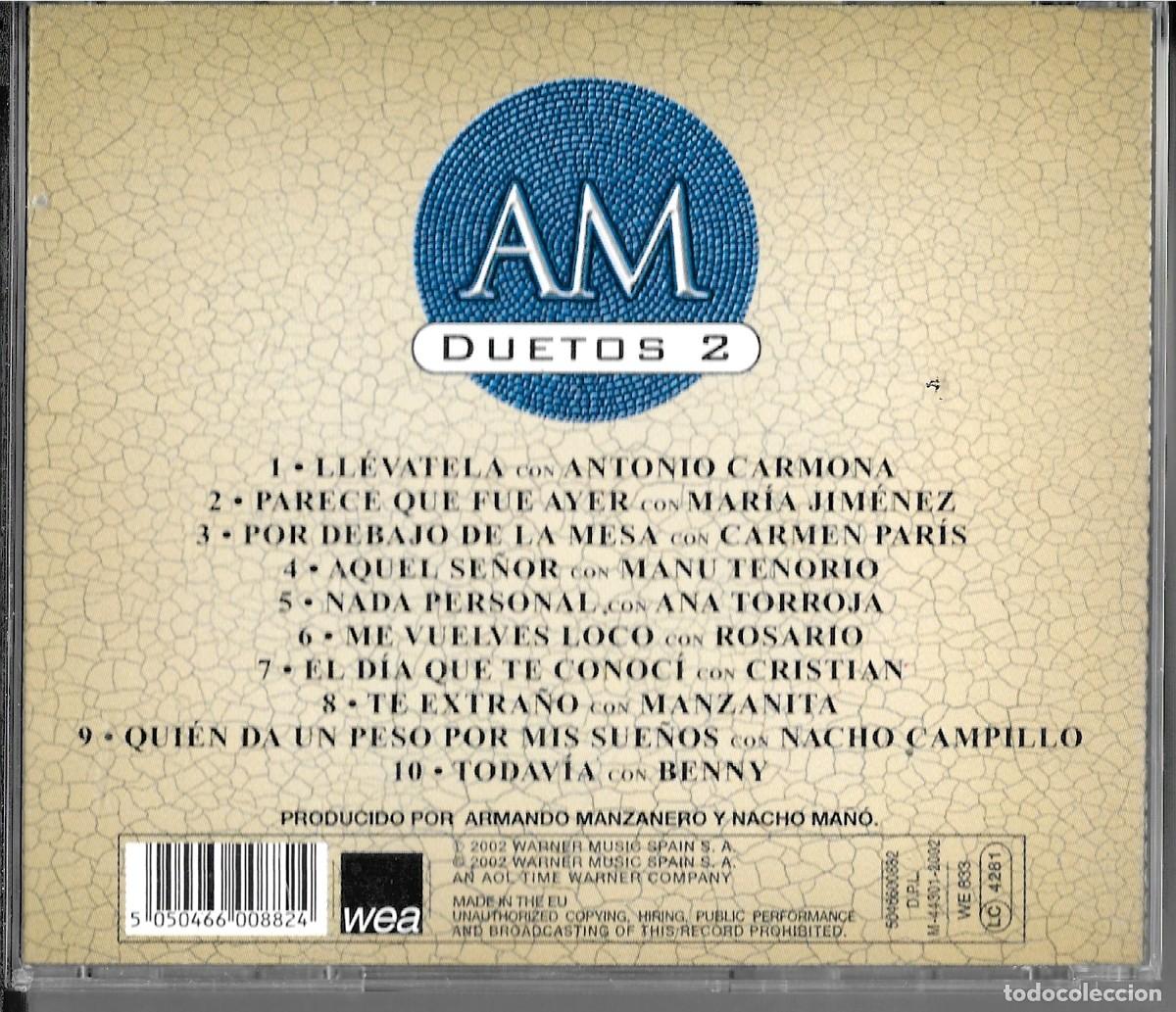 CDs de m&uacute;sica: CD DE ARMANDO MANZANERO &rdquo; DUETOS 2 &rdquo; - Foto 2