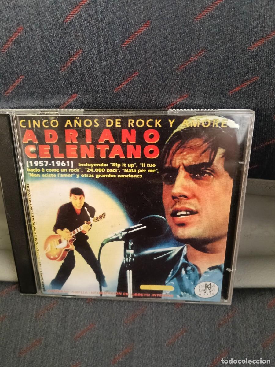 CDs de m&uacute;sica: RAR 2 CD'S. ADRIANO CELENTANO. CINCO A&Ntilde;OS DE ROCK Y AMORE