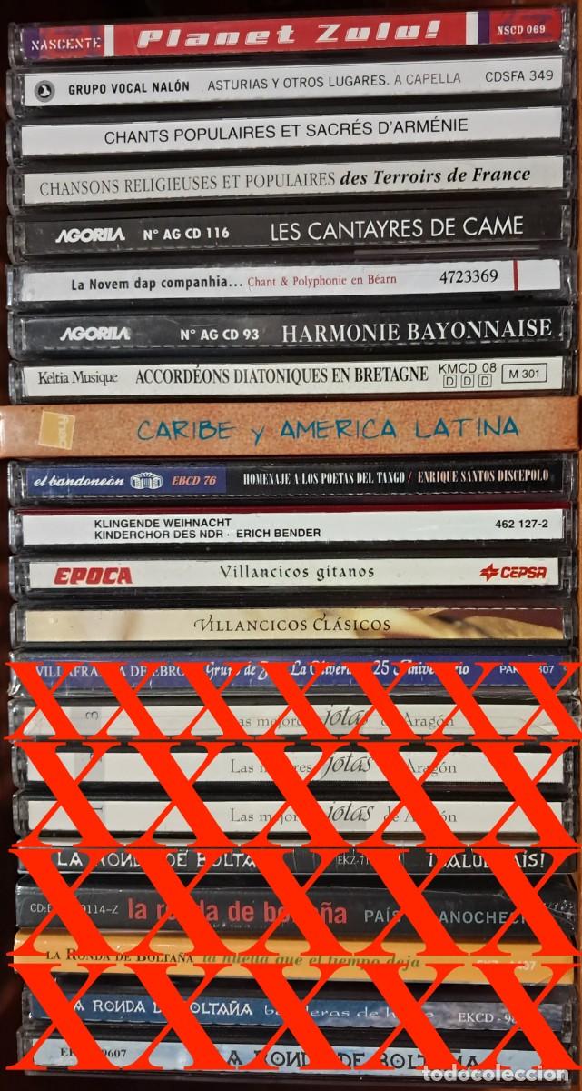 CDs de m&uacute;sica: LOTE DE 14 CDS DE M&Uacute;SICA FOLK & M&Uacute;SICAS DEL MUNDO