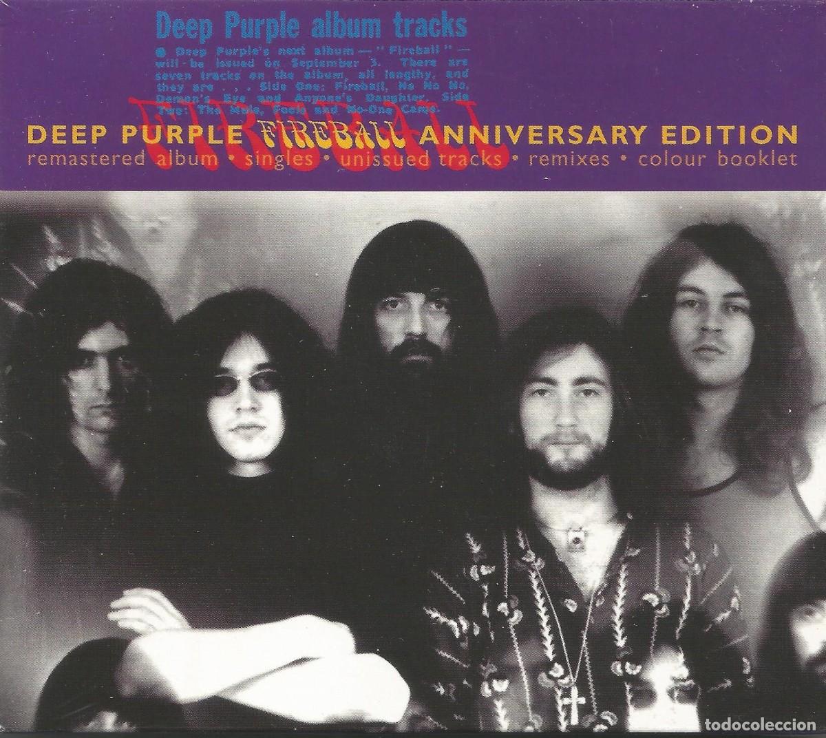 CDs de m&uacute;sica: CD Deep Purple - Fireball Anniversary Edition - Reed. europea + bonus tracks (Warner, 1996) - Nuevo.