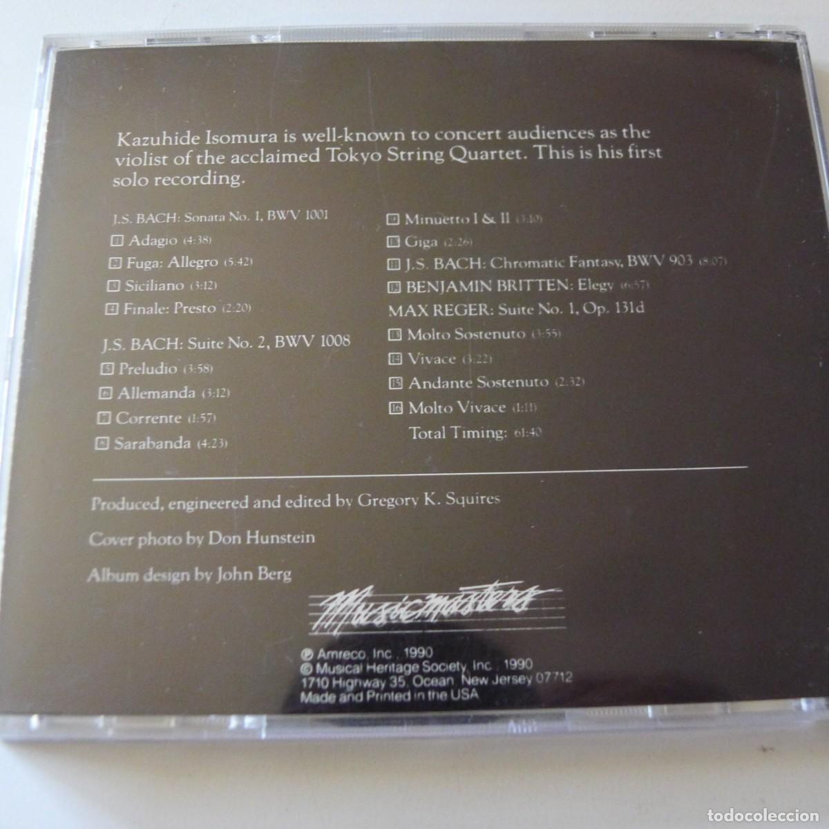 CDs de m&uacute;sica: Kazuhide Isomura &ndash; Bach | Britten CD - Foto 2