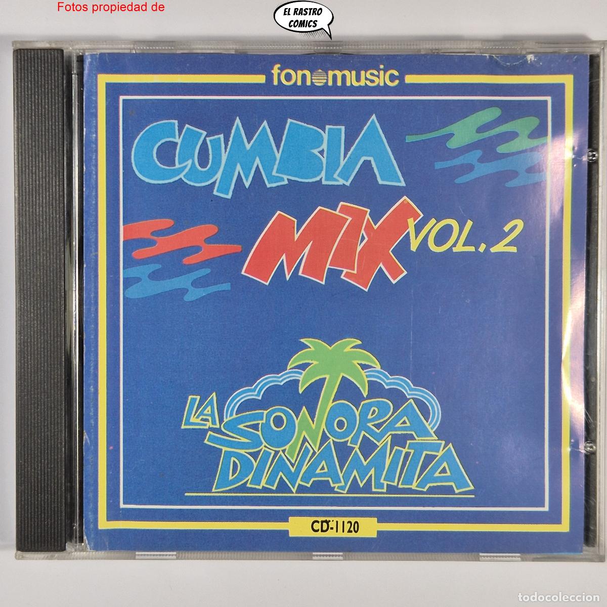 CDs de m&uacute;sica: La Sonora Dinamita, Cumbia Mix Vol.2, CD Discos Fuentes, Fonomusic 1991