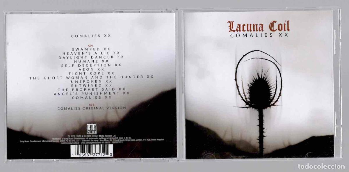 CDs de m&uacute;sica: 2 CD LACUNA COIL COMALIES XX. CENTURY MEDIA RECORDS 2022
