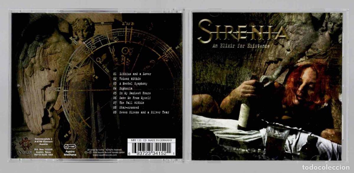 CDs de m&uacute;sica: CD SIRENIA AN ELIXIR FOR EXISTENCE. NAPALM 2004