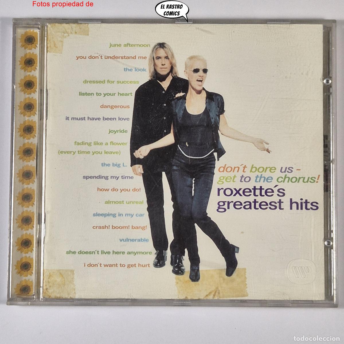 CDs de m&uacute;sica: Roxette, Don't Bore Us, Get To The Chorus! Roxette's Greatest Hits, CD EMI 1995, Pop Rock