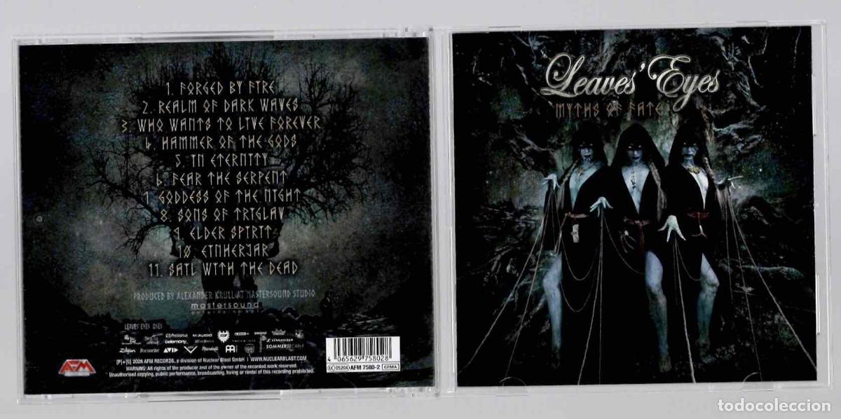 CDs de m&uacute;sica: CD LEAVES' EYES MYTHS OF FATE. AFM RECORDS 2026