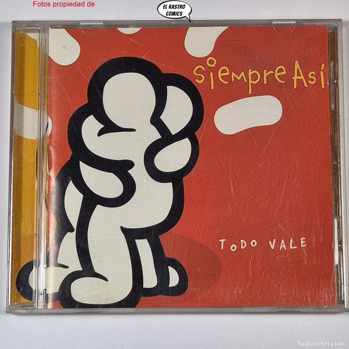 CDs de m&uacute;sica: Siempre As&iacute;, Todo Vale, CD Discos de Arte, BMG 2000, Rumba