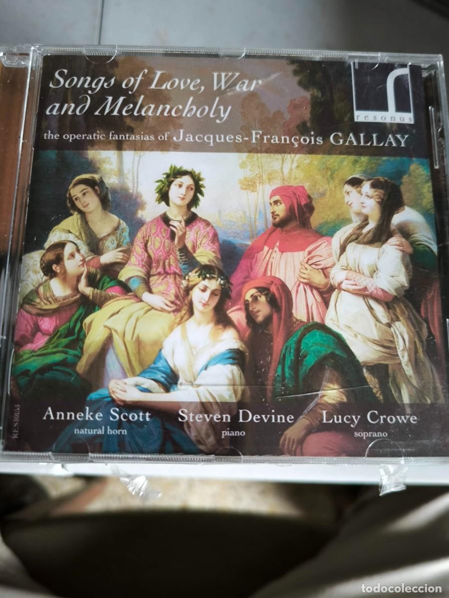 CDs de m&uacute;sica: CD SONGS OF LOVE, WAR AND MELANCHOLY GALLAY