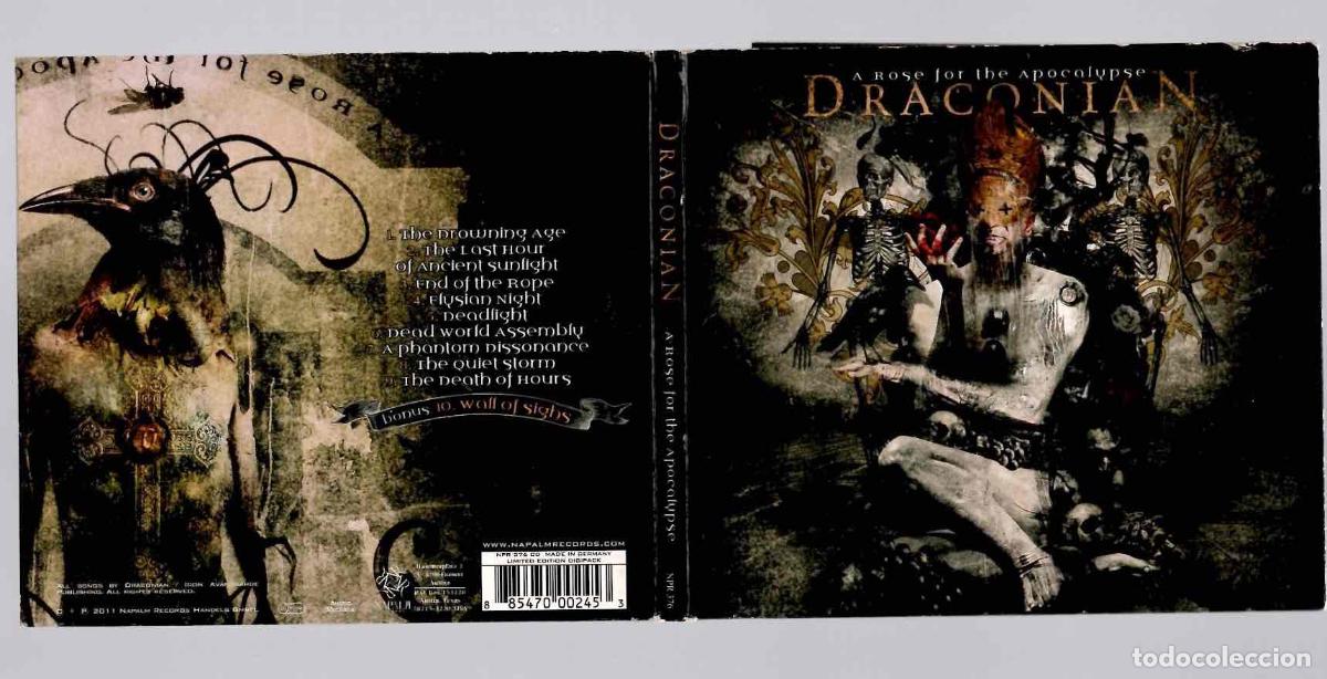 CDs de m&uacute;sica: CD DRACONIAN A ROSE FOR THE APOCALYPSE. NAPALM 2011