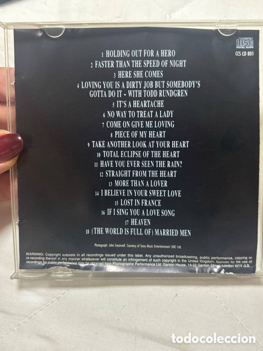CDs de m&uacute;sica: Bonnie Tyler CD 1995 - Foto 3
