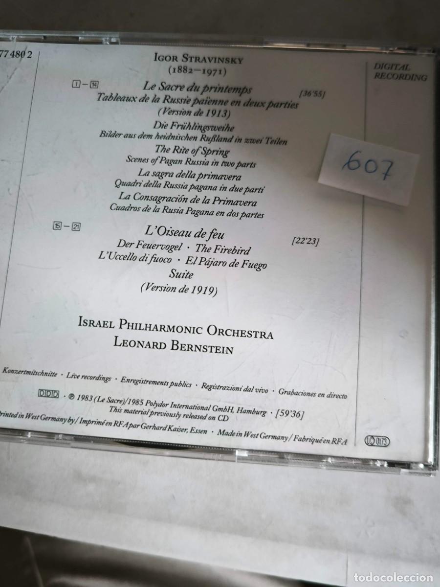 CDs de m&uacute;sica: CD LEONARD BERNSTEIN EDITION IGOR STRAVINSKY - Foto 2