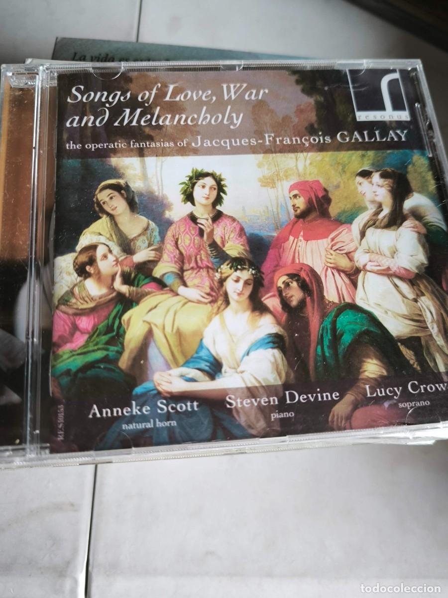 CDs de m&uacute;sica: CD SONGS OF LOVE, WAR AND MELANCHOLY GALLAY