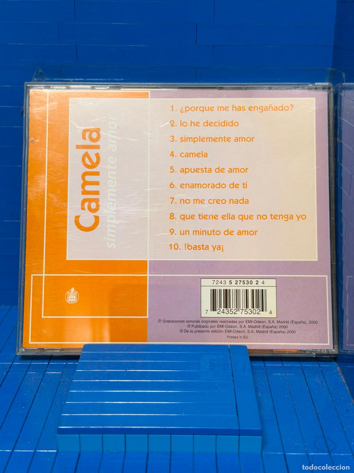 CDs de m&uacute;sica: CAMELA, SIMPLEMENTE AMOR &ndash; CD - Foto 2