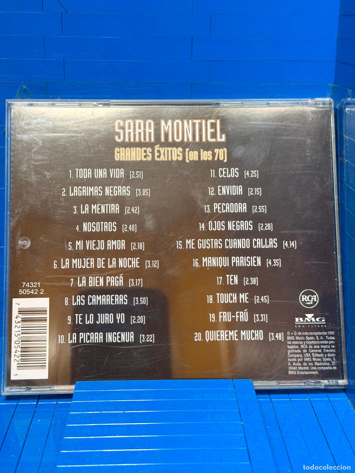 CDs de m&uacute;sica: GRANDES &Eacute;XITOS (EN LOS 70) &ndash; SARA MONTIEL &ndash; 1997 &ndash; CD - Foto 2