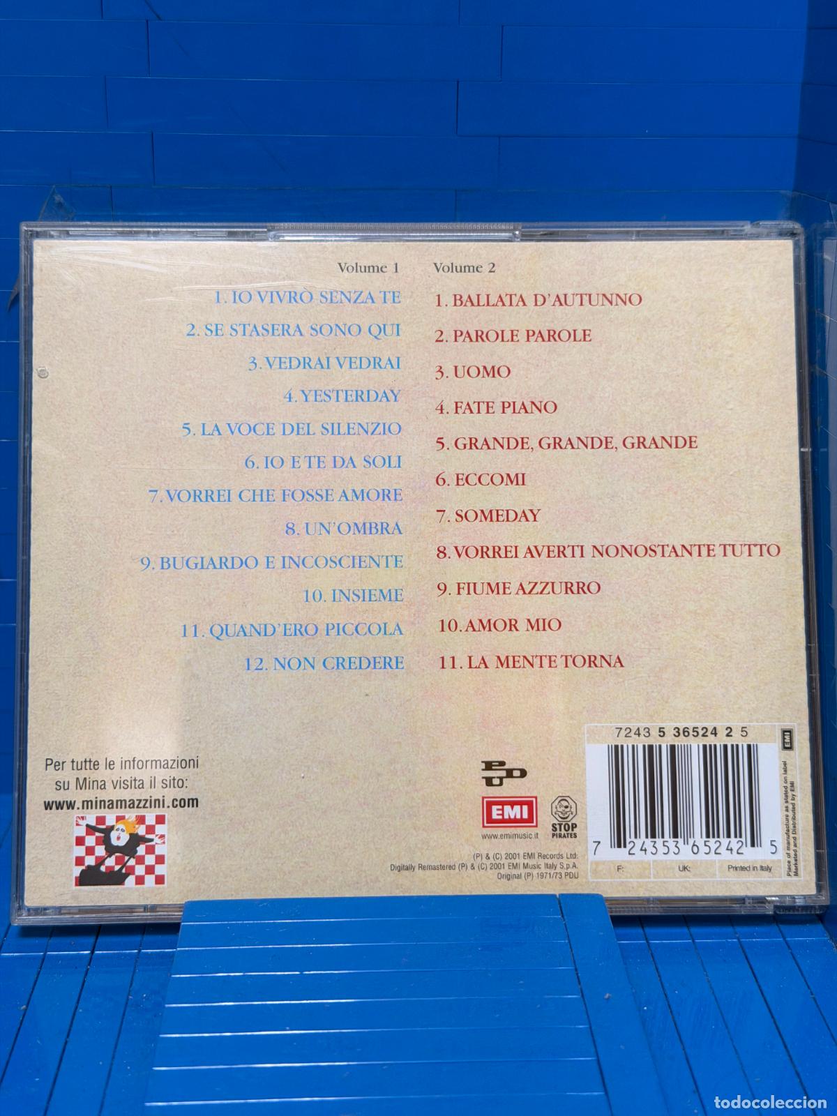 CDs de m&uacute;sica: MINANTOLOGIA &ndash; MINA &ndash; CD - Foto 2