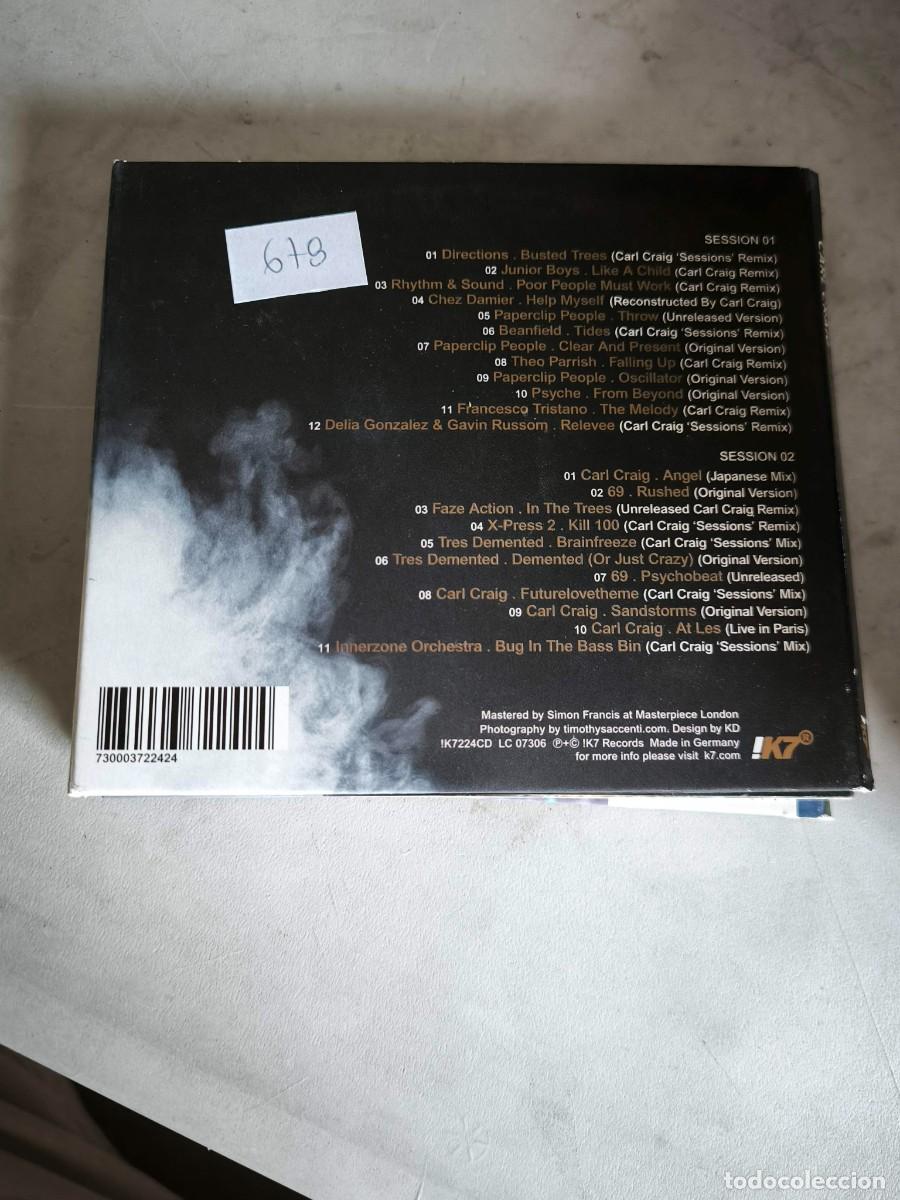 CDs de m&uacute;sica: CD CARL CRAIG SESSIONS DOUBLE MIX CD - Foto 2