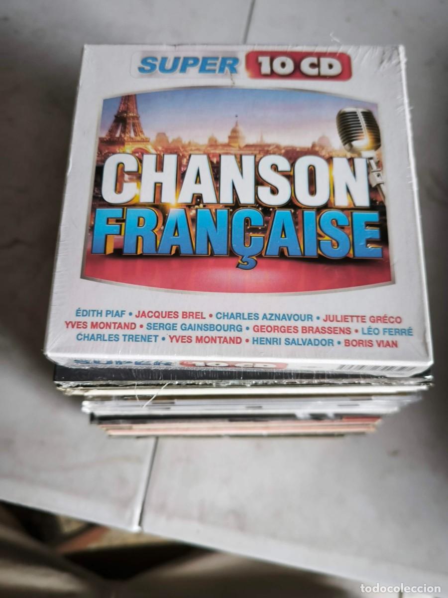 CDs de m&uacute;sica: CD CHANSON FRANCAISE 10 CDS