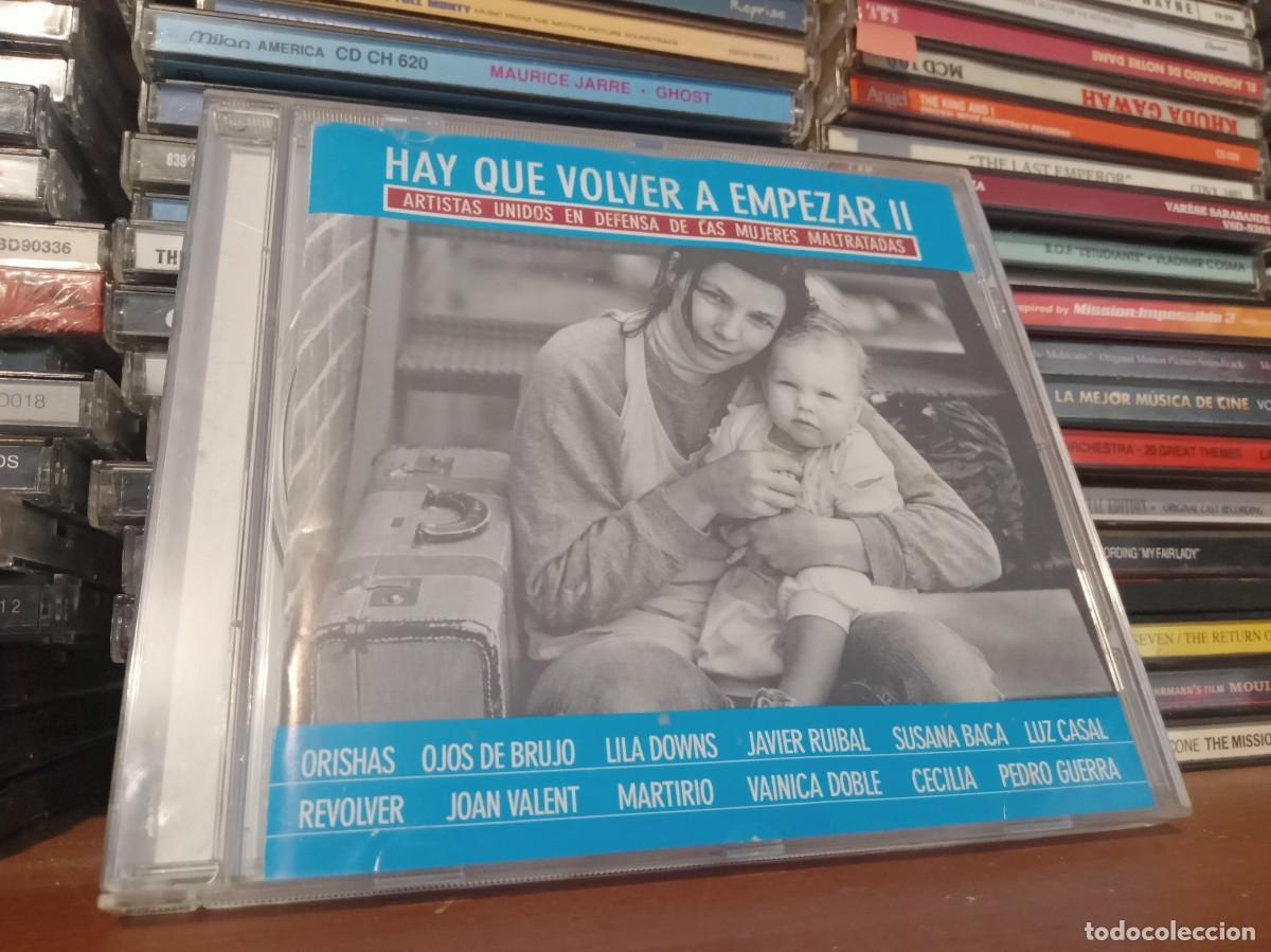 CDs de m&uacute;sica: Hay Que Volver A Empezar II - Artistas Unidos En Defensa De Las Mujeres Maltratadas -2002 &bull; Spain