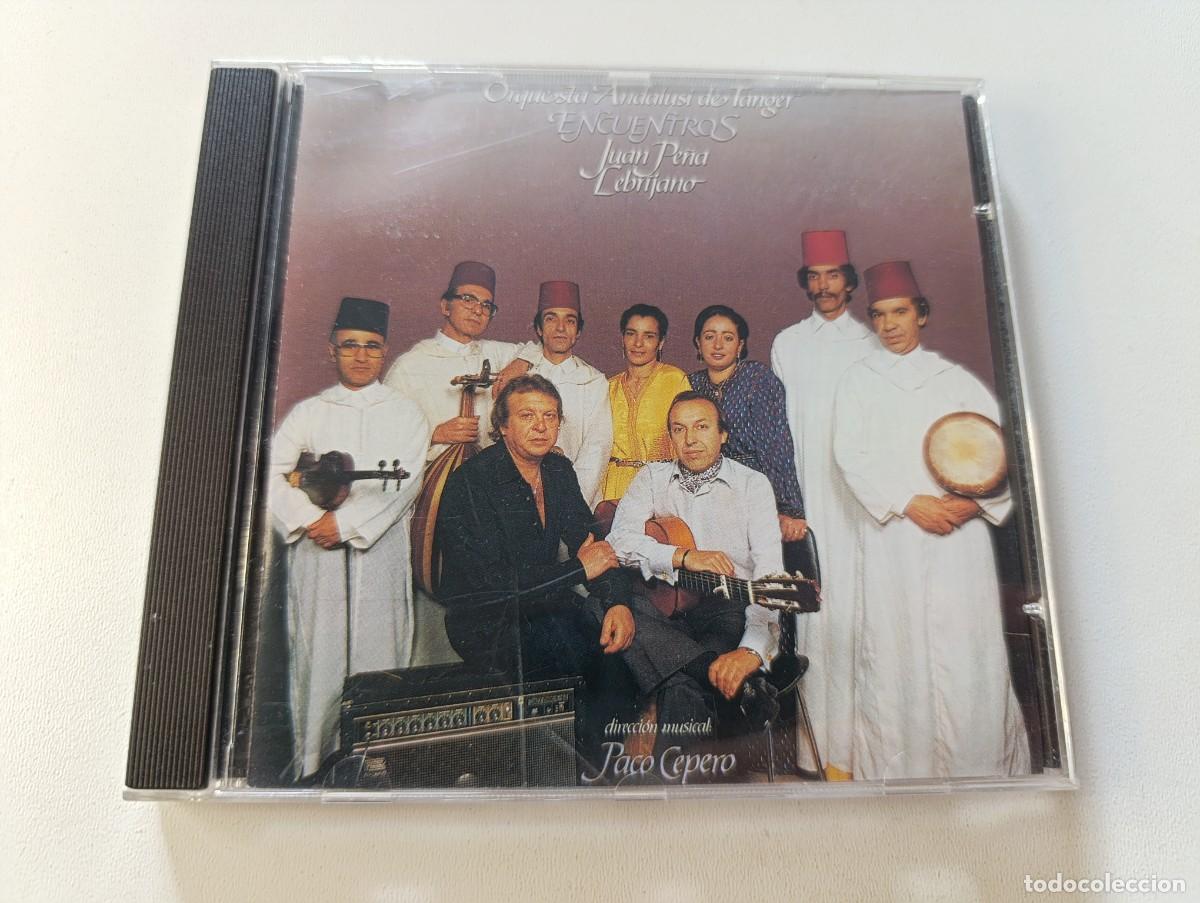 CDs de m&uacute;sica: JUAN PE&Ntilde;A EL LEBRIJANO Y LA ORQUESTA ANDALUS&Iacute; DE TANGER 'Encuentros' CD &Aacute;lbum 1987 Paco Cepero