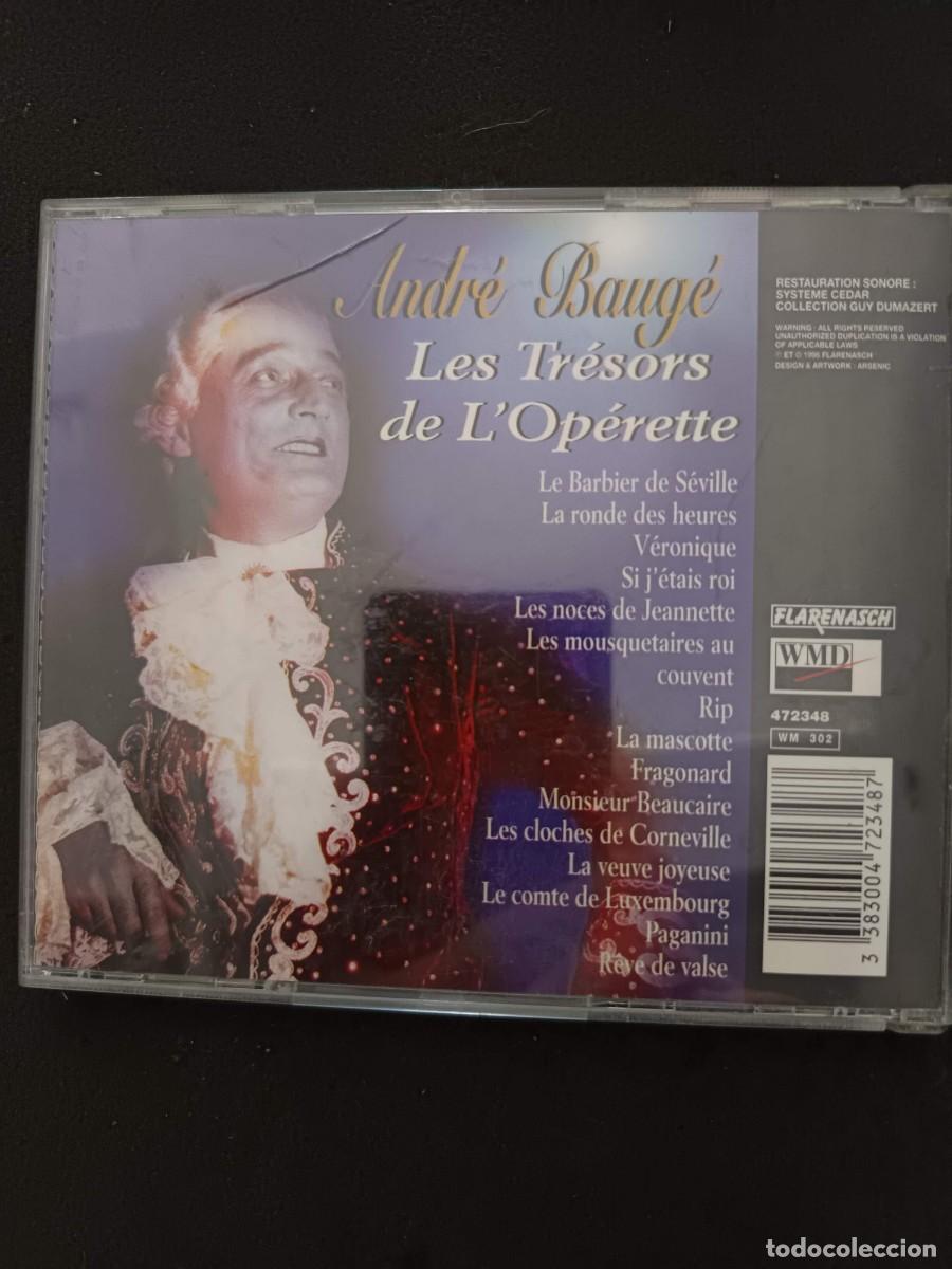 CDs de m&uacute;sica: ANDR&Eacute; BAUG&Eacute; (BAR&Iacute;TONO). LES TR&Eacute;SORS DE L'OP&Eacute;RETTE