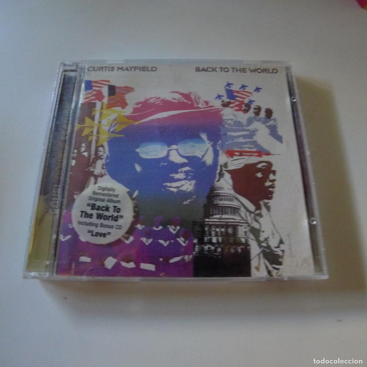CDs de m&uacute;sica: Curtis Mayfield &ndash; Back To The World / Love 2CD edicion UK