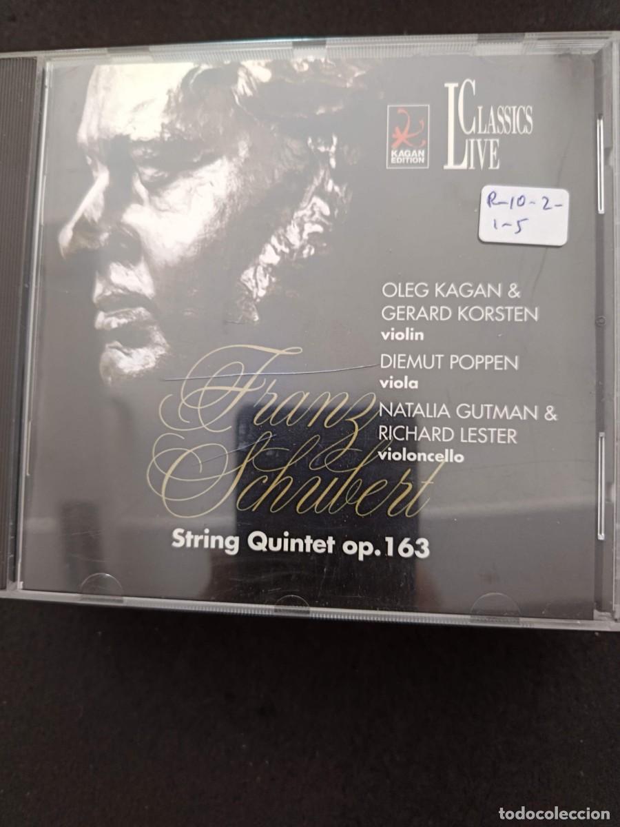 CDs de m&uacute;sica: SCHUBERT: STRING QUINTET OP 163. VIOLIN: OLEG KAGAN & GERARD KORSTEN. VIOLA: DIEMUT POPPEN. VIOLONCE