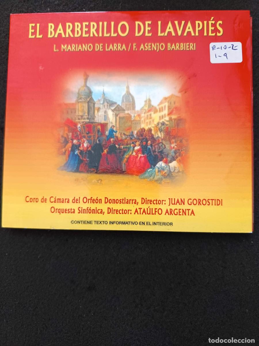 CDs de m&uacute;sica: EL BARBERILLO DE LAVAPI&Eacute;S. DIR: ATA&Uacute;LFO ARGENTA. INT&Eacute;RP: ANA MAR&Iacute;A OLARIA, TERESA BERGANZA, CARLOS