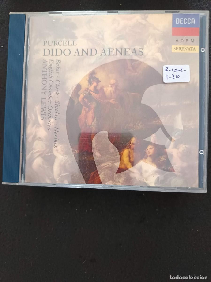 CDs de m&uacute;sica: PURCELL: DIDO AND ENEAS. DIR: ANTHONY LEWIS. INTERP: JANBET BAKER, PATRICIA CLARK, MONICA SINCLAIR,
